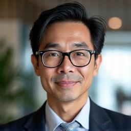 笑顔のCEO田中